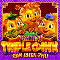 Rakin' Bacon Triple Oink San Shen Zhu in New Games