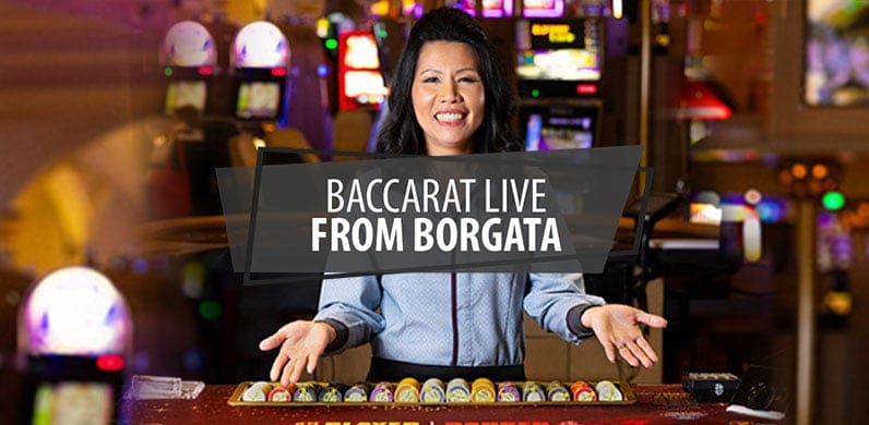Baccarat Live from Borgata in Featured