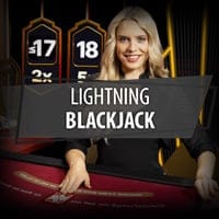 Lightning Blackjack in Live Blackjack